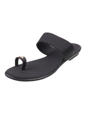 black slip on sandals - 17174849 - Standard Image - 3