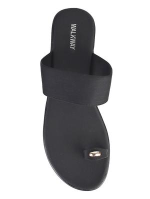 black slip on sandals - 17174849 - Standard Image - 4