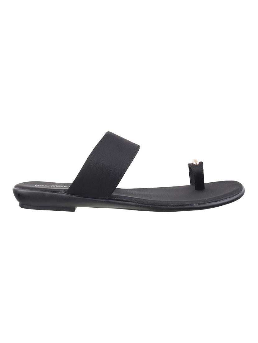 black slip on sandals - 17174849 - Zoom Image - 2