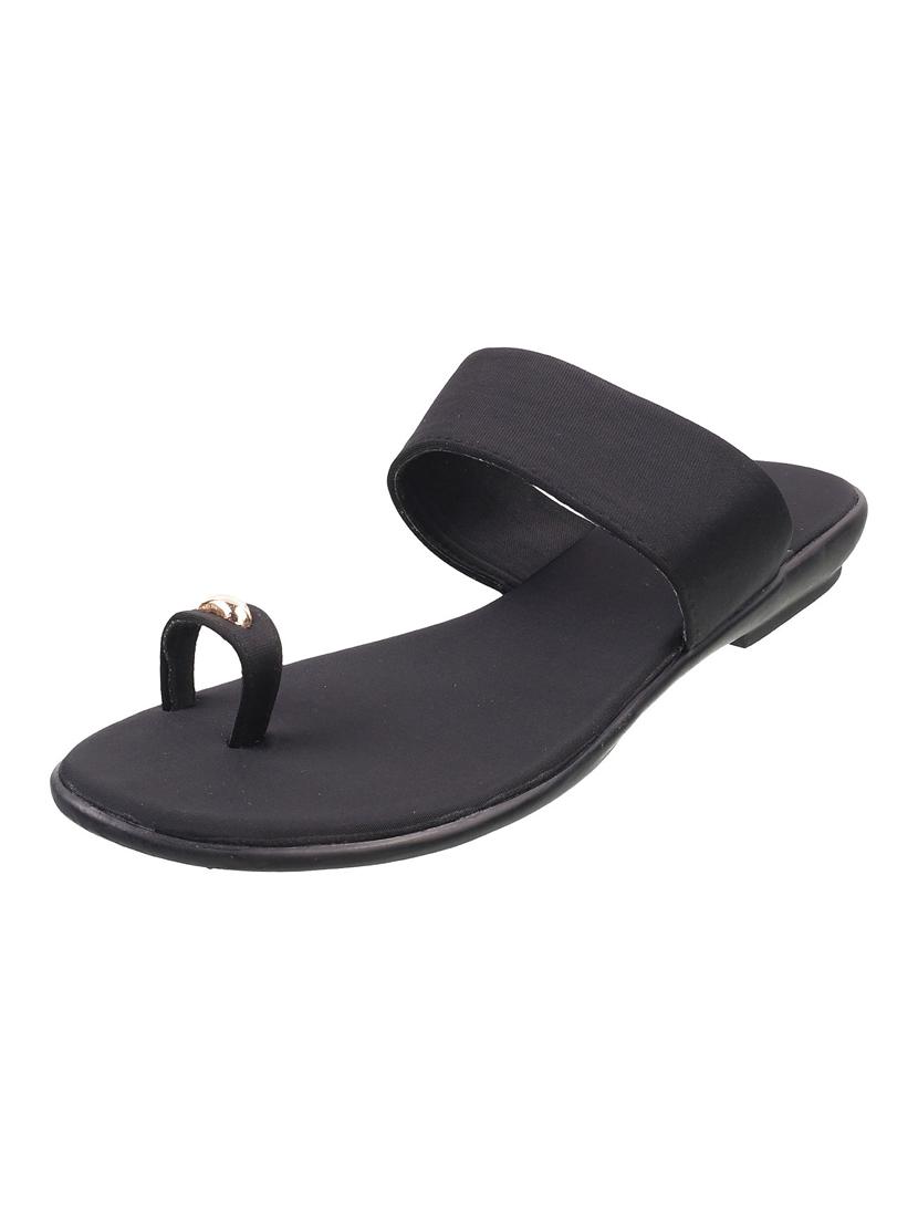 black slip on sandals - 17174849 - Zoom Image - 3