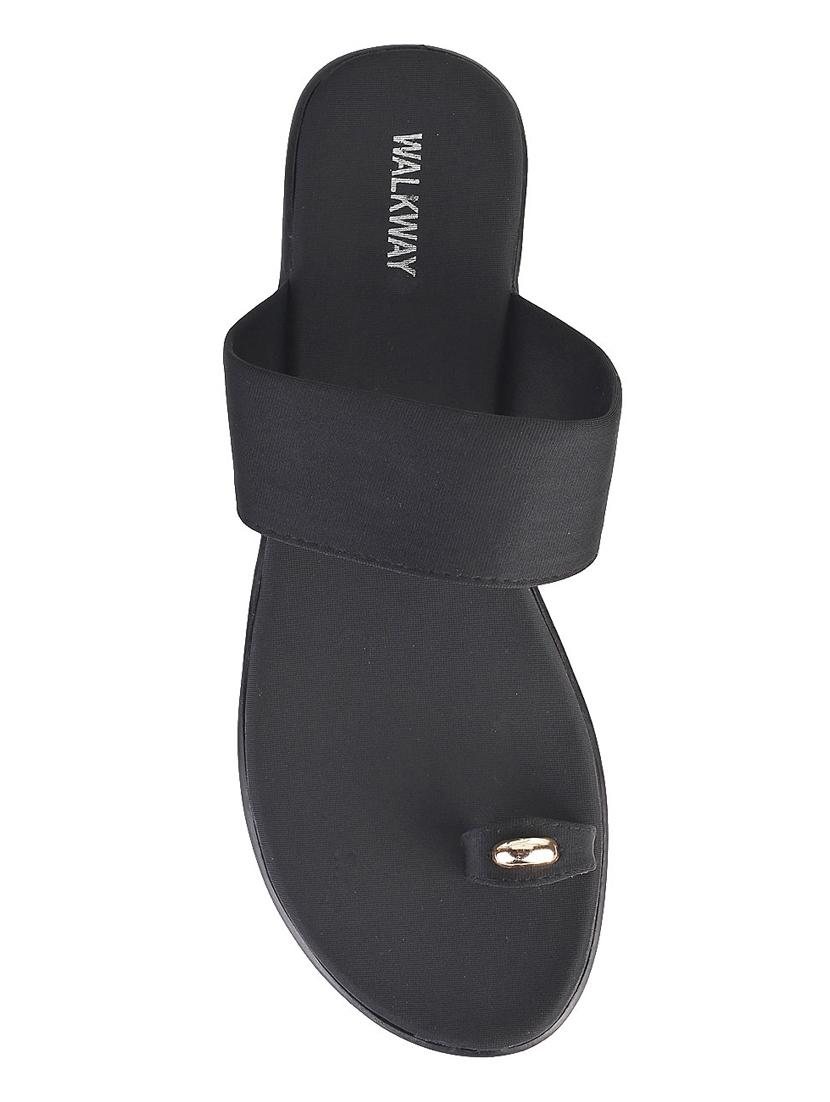 black slip on sandals - 17174849 - Zoom Image - 4