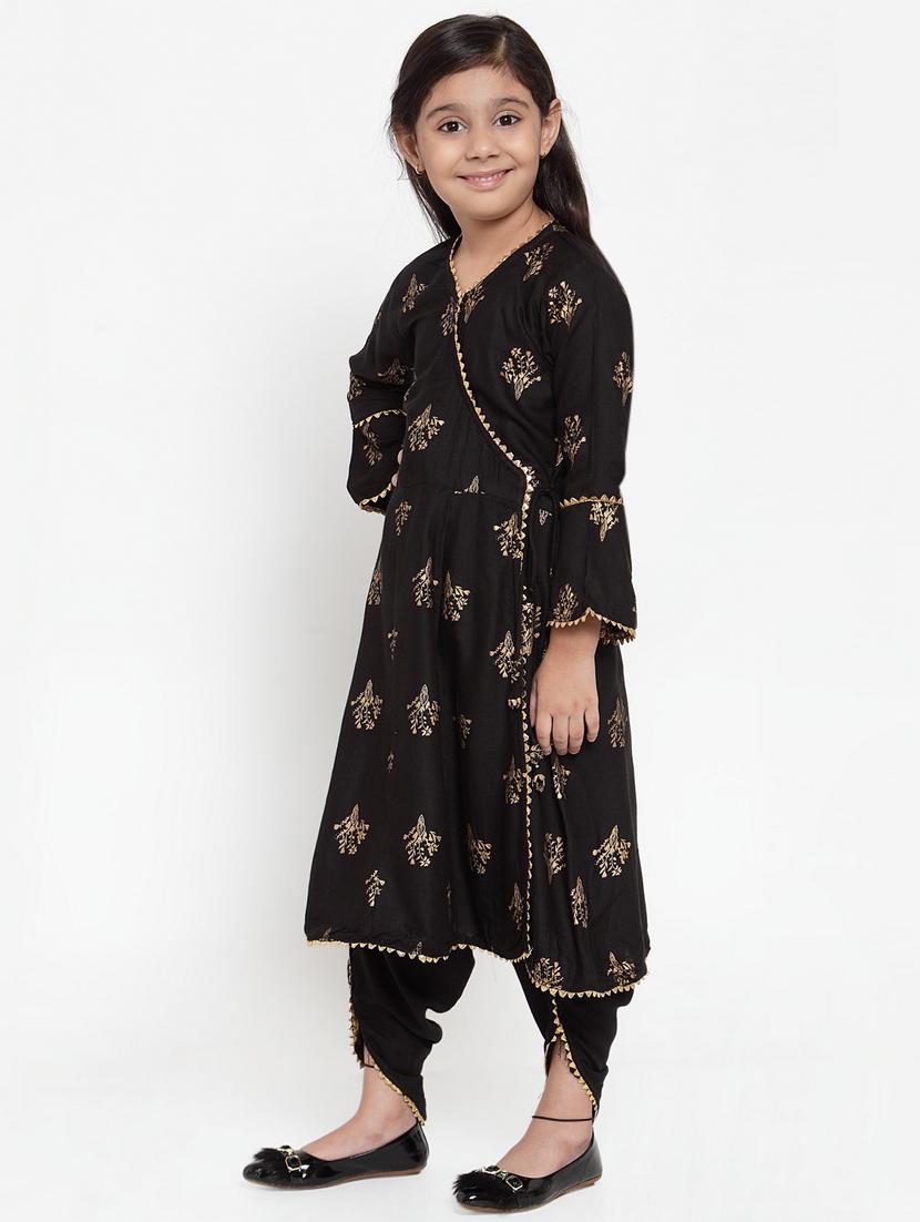 black rayon suit set - 17174992 - Zoom Image - 2