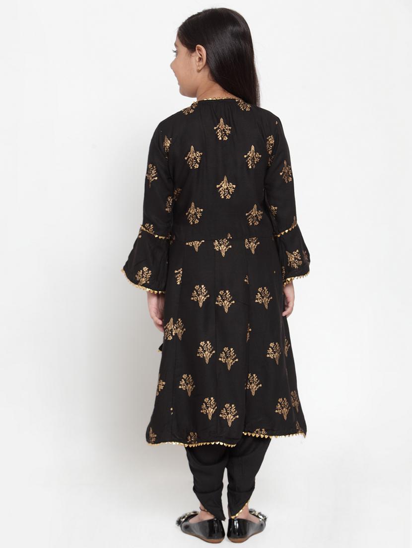 black rayon suit set - 17174992 - Zoom Image - 3