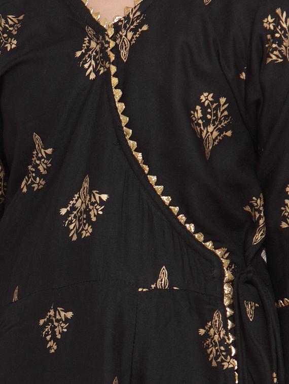 black rayon suit set - 17174992 - Zoom Image - 5