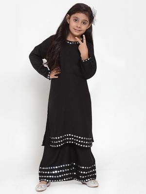 black rayon suit set - 17174996 - Standard Image - 2