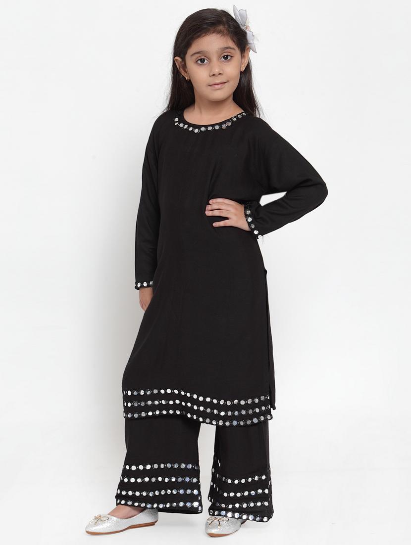 black rayon suit set - 17174996 - Zoom Image - 1