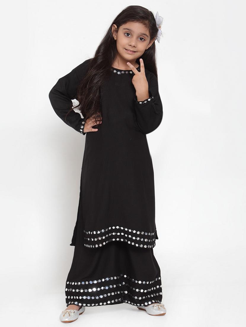 black rayon suit set - 17174996 - Zoom Image - 2