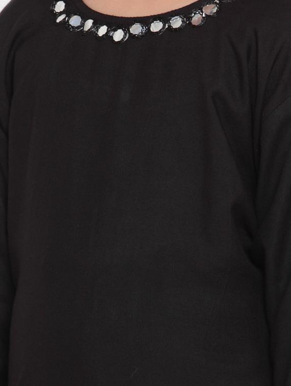 black rayon suit set - 17174996 - Zoom Image - 4