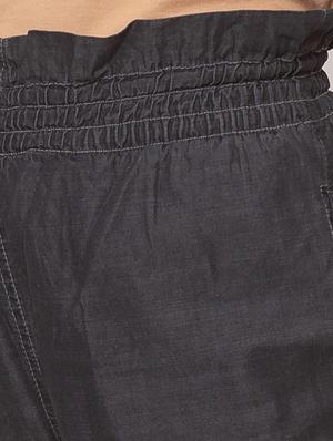 high rise denim shorts - 17175023 - Standard Image - 5