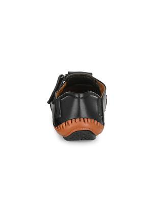black slip on sandals - 17175053 - Standard Image - 3