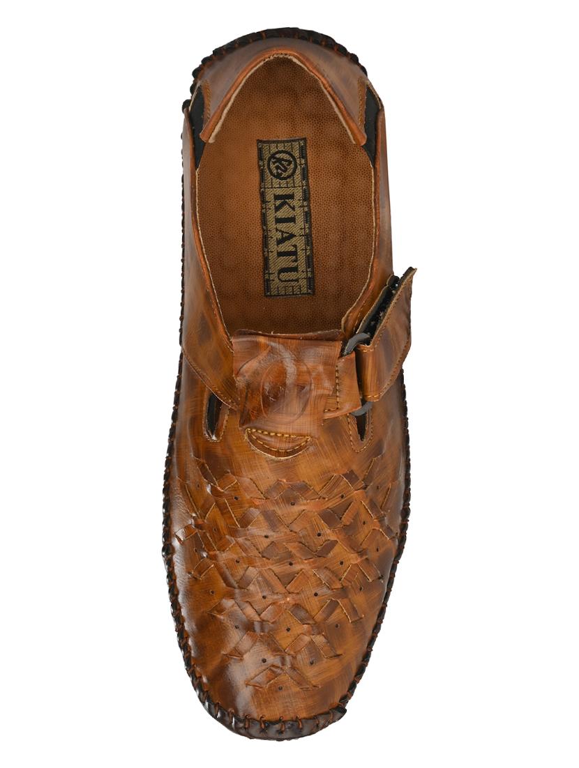 tan back strap sandals - 17175062 - Zoom Image - 4