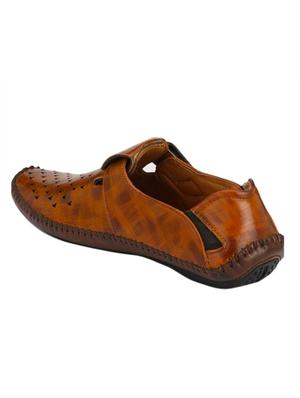 tan back strap sandals - 17175067 - Standard Image - 3