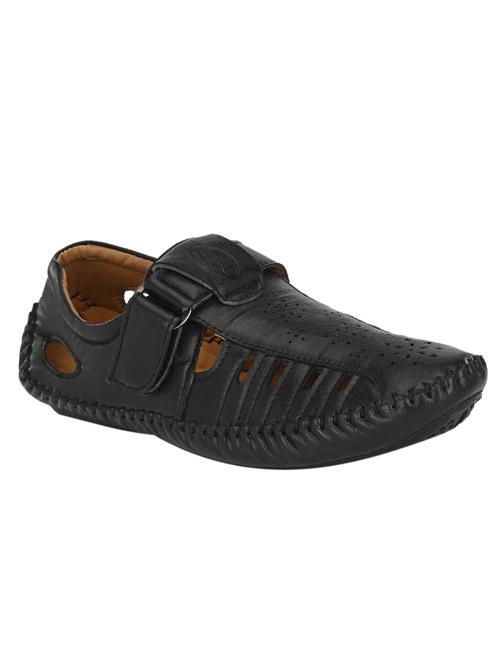 black slip on sandals - 17175085 - Standard Image - 1