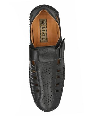black slip on sandals - 17175085 - Standard Image - 4