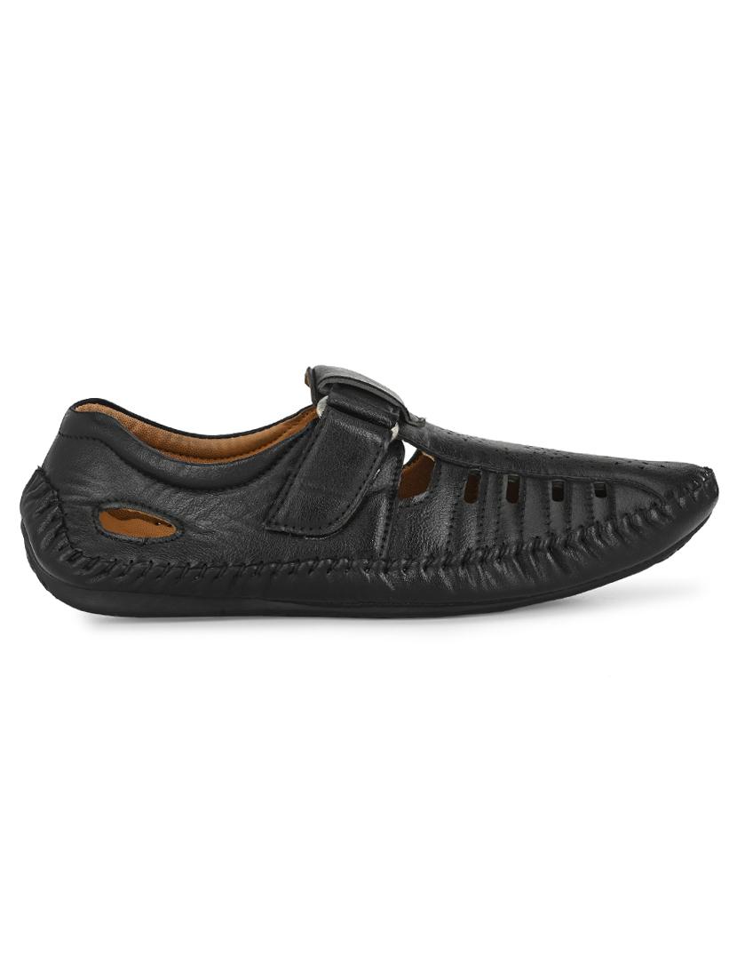 black slip on sandals - 17175085 - Zoom Image - 2