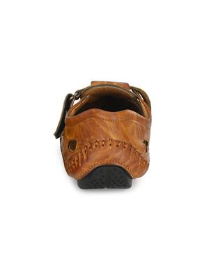 tan slip on sandals - 17175087 - Standard Image - 3