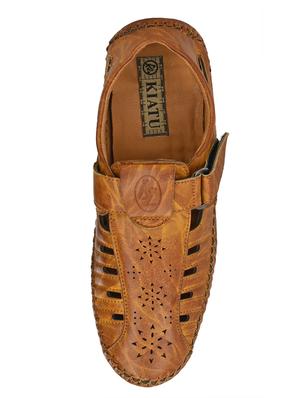 tan slip on sandals - 17175087 - Standard Image - 4