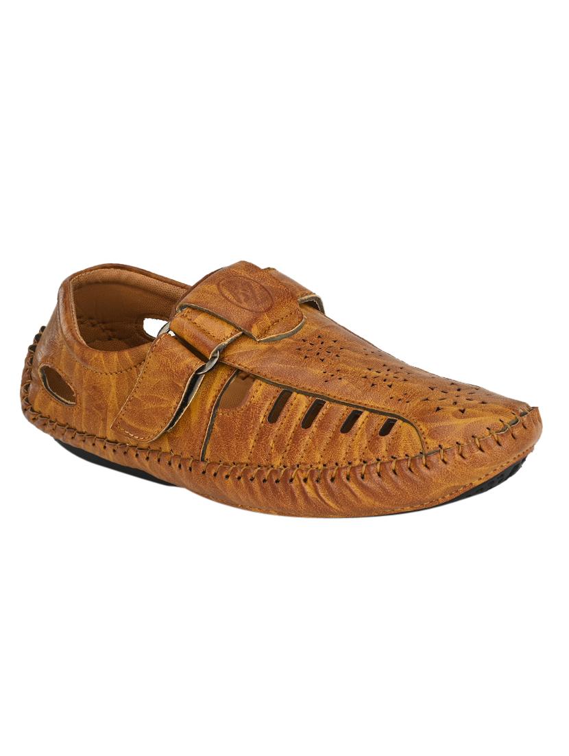 tan slip on sandals - 17175087 - Zoom Image - 1