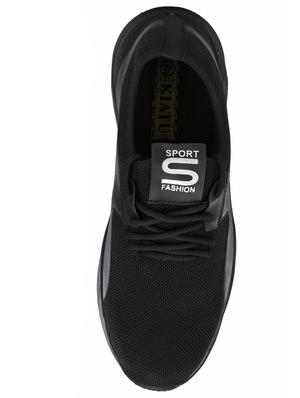 black lace up sport shoes - 17175099 - Standard Image - 4