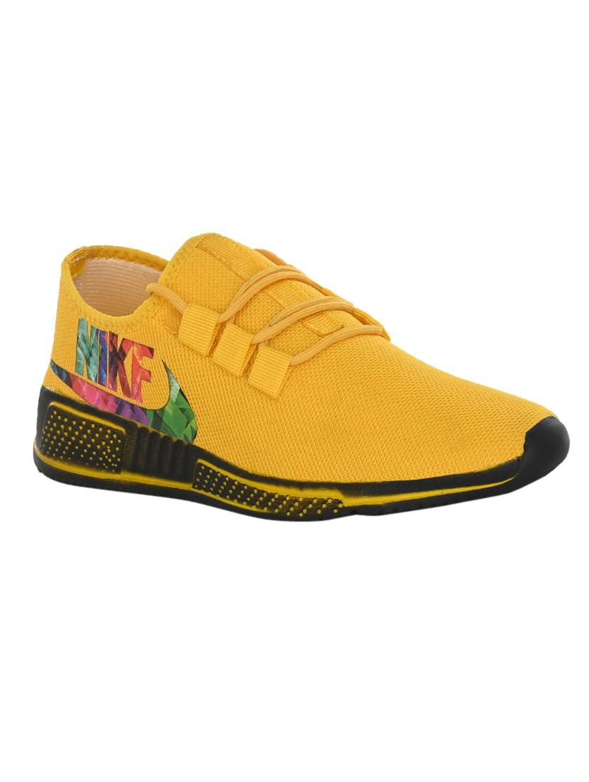 yellow lace up sport shoes - 17175102 - Zoom Image - 1