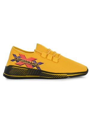 yellow lace up sport shoes - 17175103 - Standard Image - 2