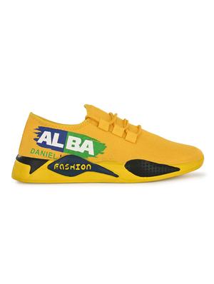 yellow lace up sport shoes - 17175104 - Standard Image - 2