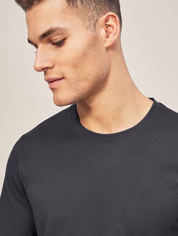 grey solid t-shirt - 17175408 - Zoom Image - 4