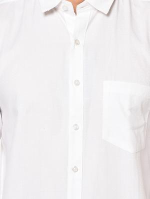 white self design casual shirt - 17175553 - Standard Image - 5
