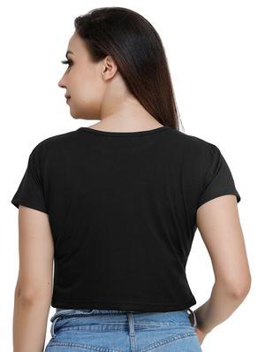 round neck crop tee - 17175951 - Standard Image - 3