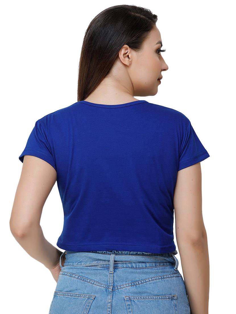 round neck crop tee - 17175952 - Zoom Image - 3