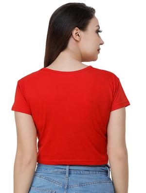 round neck crop tee - 17175956 - Standard Image - 3