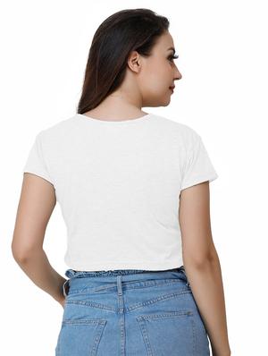 round neck crop tee - 17175957 - Standard Image - 3