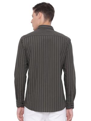 green striped casual shirt - 17176105 - Standard Image - 3