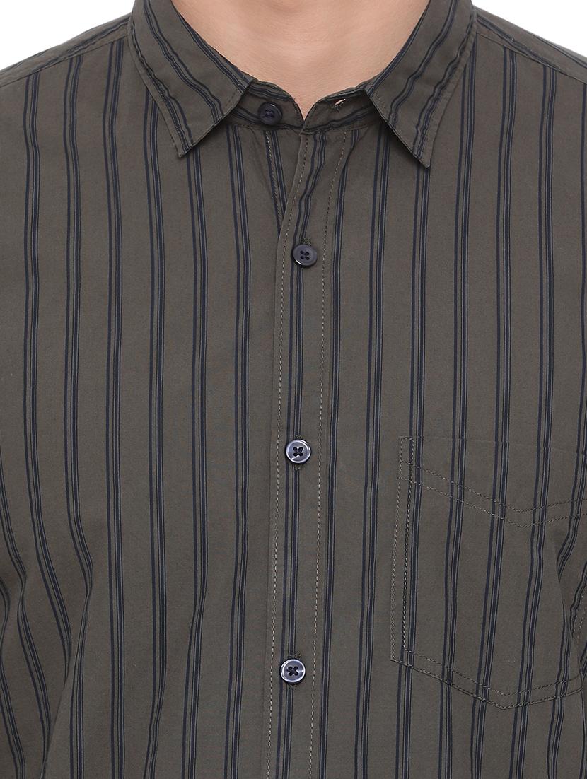green striped casual shirt - 17176105 - Zoom Image - 5