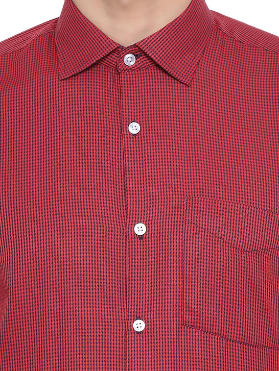 red self design casual shirt - 17176146 - Zoom Image - 5