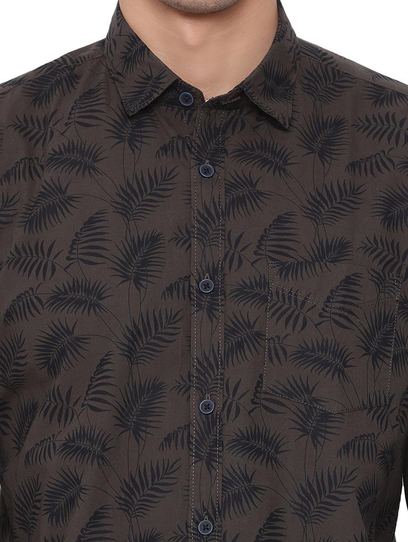 green printed casual shirt - 17176162 - Zoom Image - 5