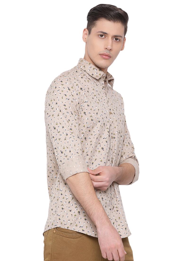 beige printed casual shirt - 17176457 - Zoom Image - 2
