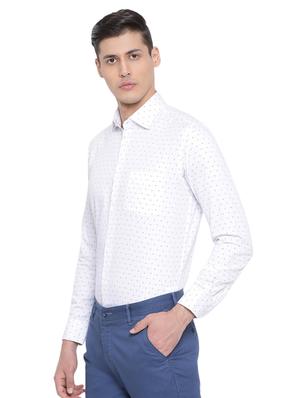 white printed casual shirt - 17176466 - Standard Image - 2