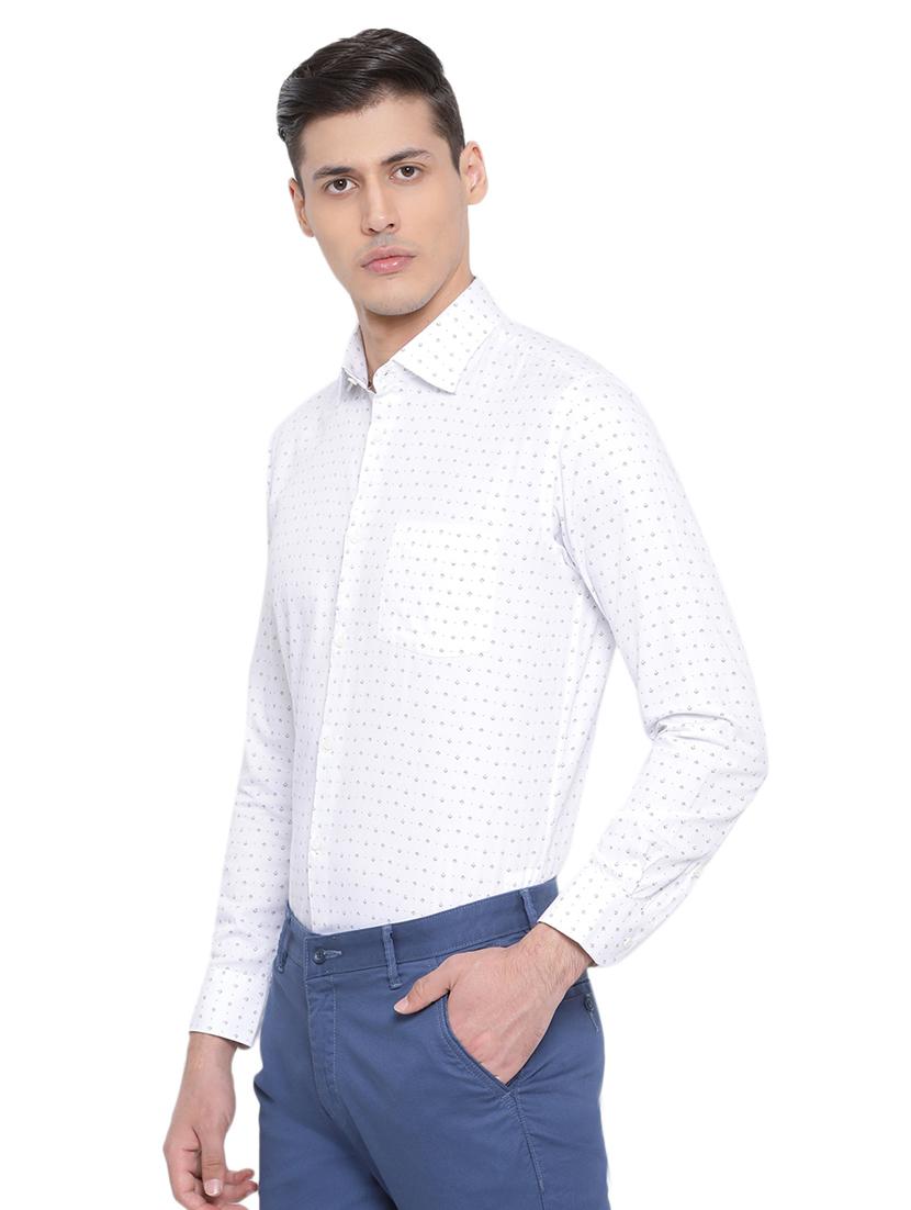 white printed casual shirt - 17176466 - Zoom Image - 2