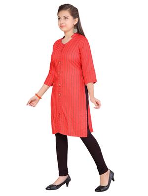 red cotton suit set - 17176810 - Standard Image - 2