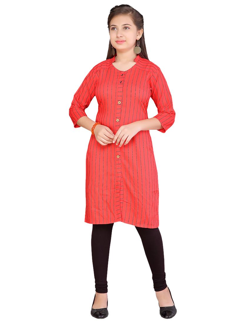 red cotton suit set - 17176810 - Zoom Image - 1