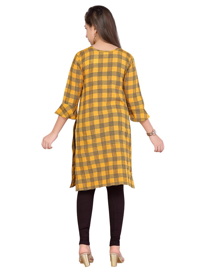 yellow cotton suit set - 17176815 - Zoom Image - 3