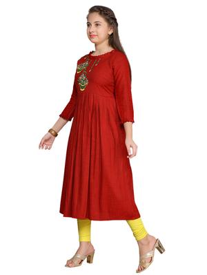 red cotton suit set - 17176816 - Standard Image - 2