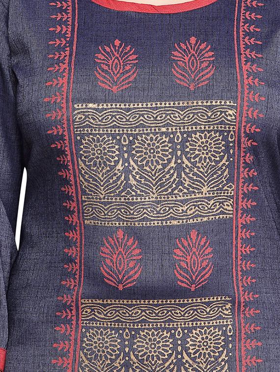 blue cotton suit set - 17176825 - Zoom Image - 4