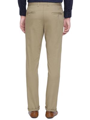 beige solid chinos - 17177082 - Standard Image - 3