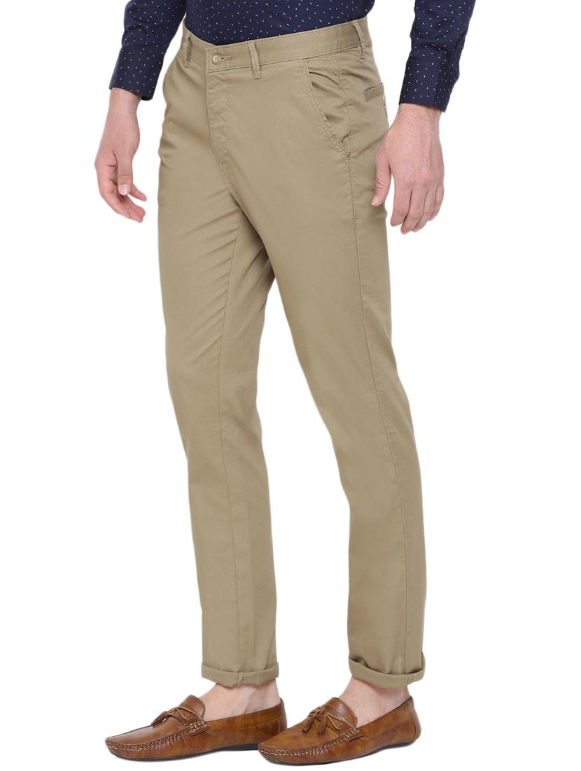 beige solid chinos - 17177082 - Zoom Image - 2