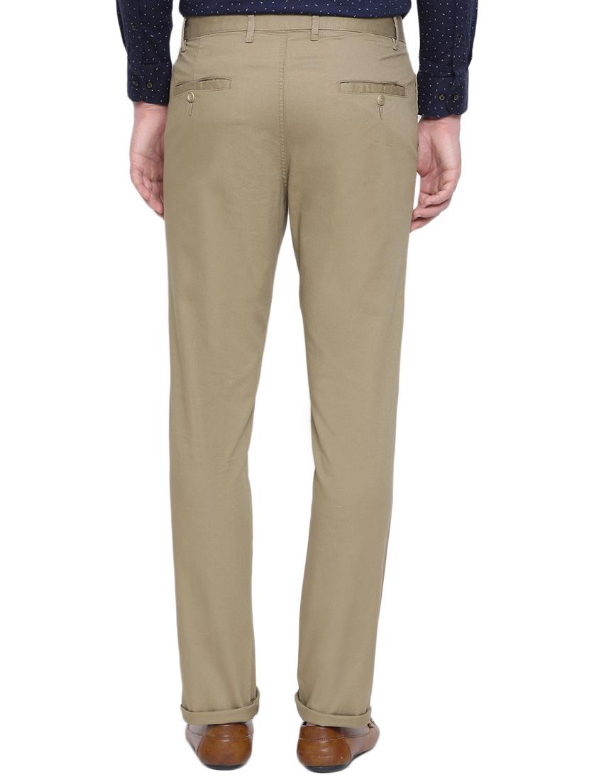beige solid chinos - 17177082 - Zoom Image - 3