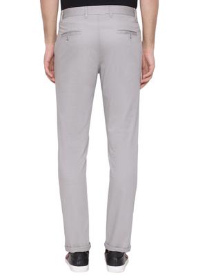 grey solid chinos - 17177085 - Standard Image - 3