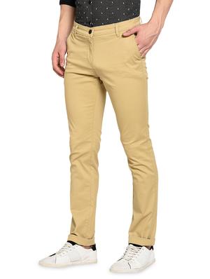 beige solid chinos - 17180038 - Standard Image - 2