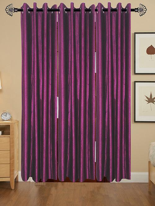 shop 24 decor 152 cm (5 feet) polyester door curtain (pack of 3)??(solid, multicolor) - 17181005 - Standard Image - 1